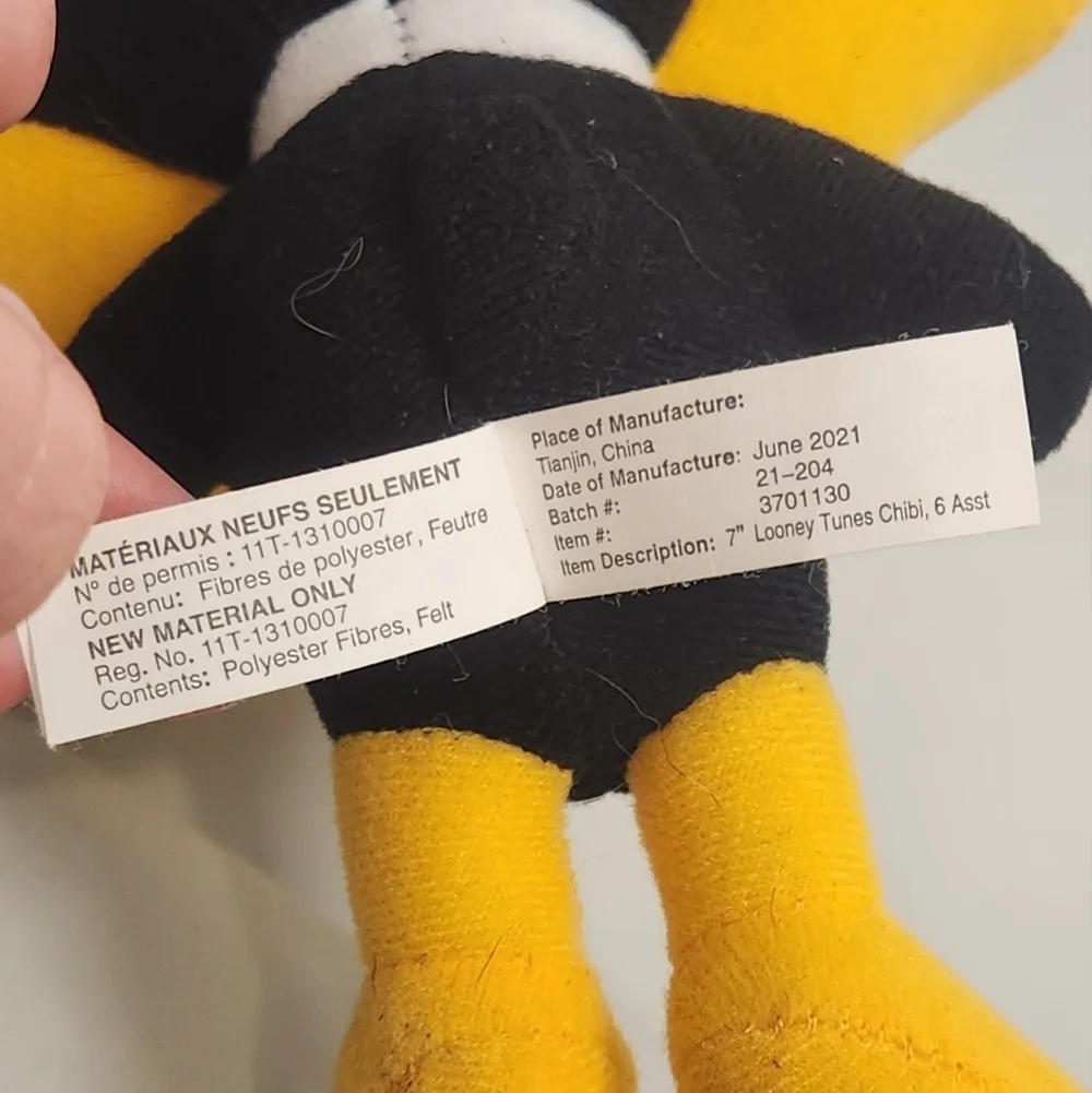 8” Looney Tunes Daffy Duck Chibi Plush Stuffed Animal